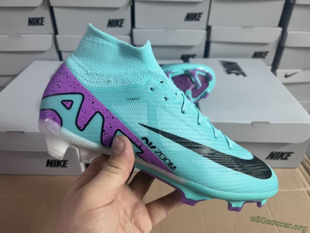 Nike Air Zoom Mercurial Superfly 9 Elite FG Football Boots - Blue/Black/Purple