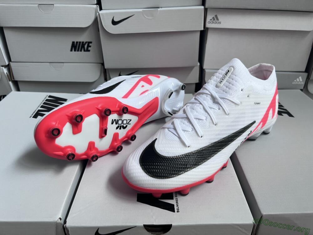 Nike Air Zoom Mercurial Vapor 15 Elite AG Football Boots - White/Black/Red