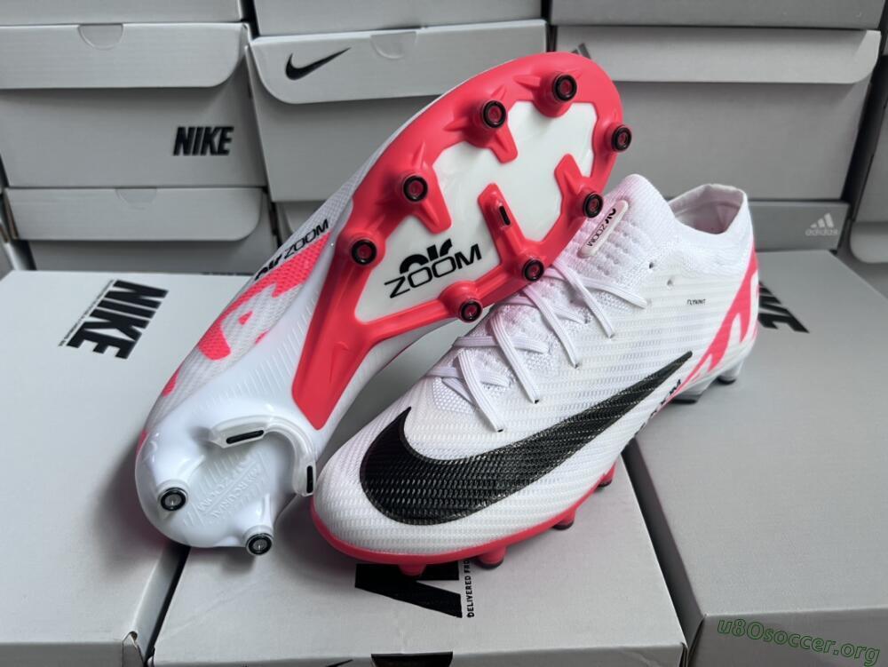Nike Air Zoom Mercurial Vapor 15 Elite AG Football Boots - White/Black/Red