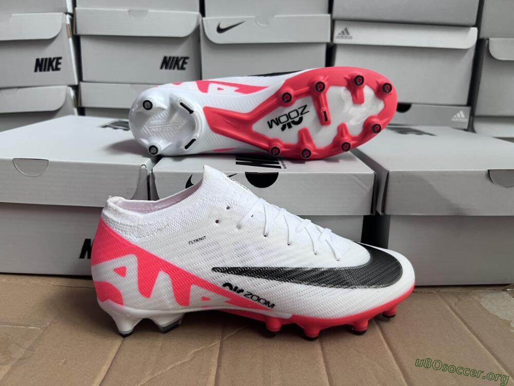 Nike Air Zoom Mercurial Vapor 15 Elite AG Football Boots - White/Black/Red