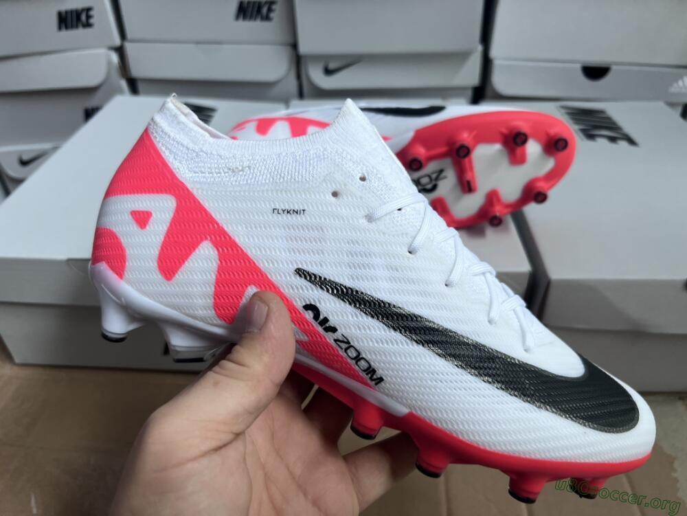 Nike Air Zoom Mercurial Vapor 15 Elite AG Football Boots - White/Black/Red