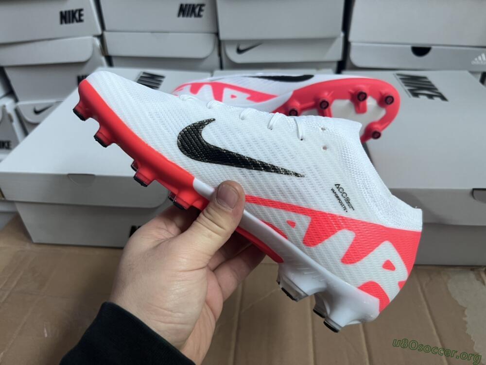 Nike Air Zoom Mercurial Vapor 15 Elite AG Football Boots - White/Black/Red