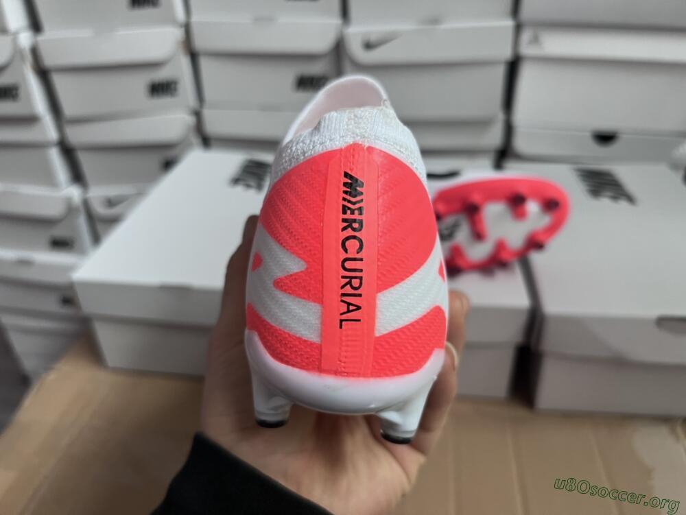 Nike Air Zoom Mercurial Vapor 15 Elite AG Football Boots - White/Black/Red