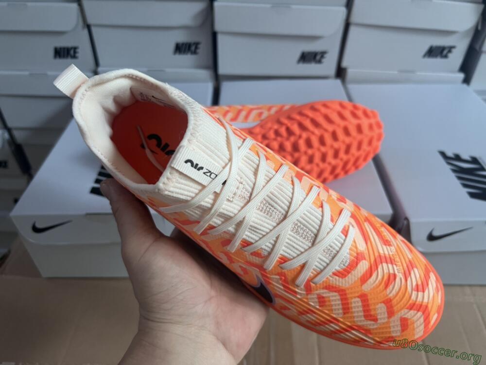 Nike Air Zoom Mercurial Vapor 15 Pro TF Football Shoes - Orange/Purple/Black