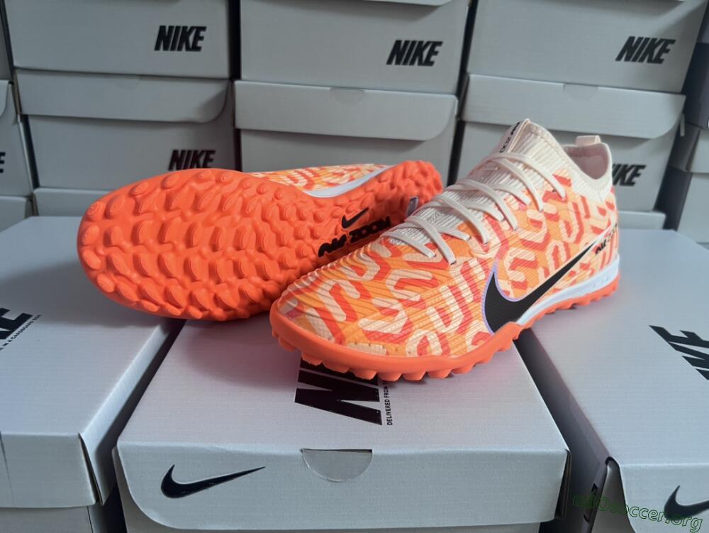 Nike Air Zoom Mercurial Vapor 15 Pro TF Football Shoes - Orange/Purple/Black
