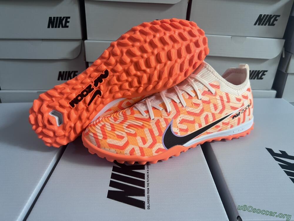 Nike Air Zoom Mercurial Vapor 15 Pro TF Football Shoes - Orange/Purple/Black