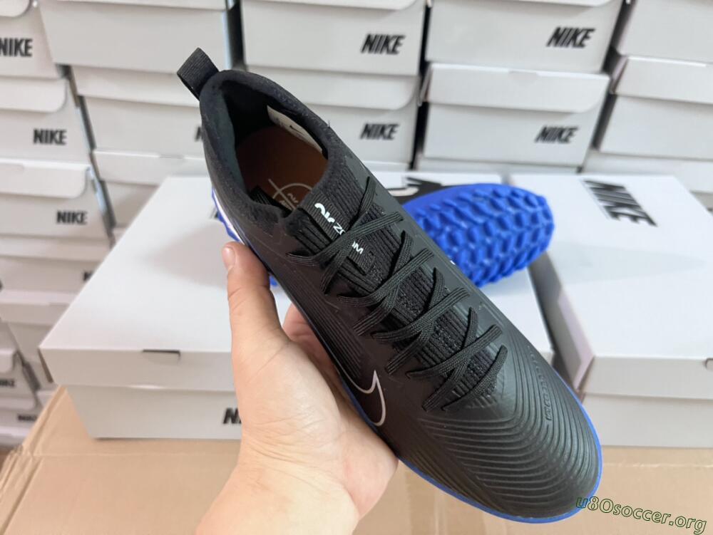 Nike Air Zoom Mercurial Vapor 15 Pro TF Football Shoes - Black/White/Blue