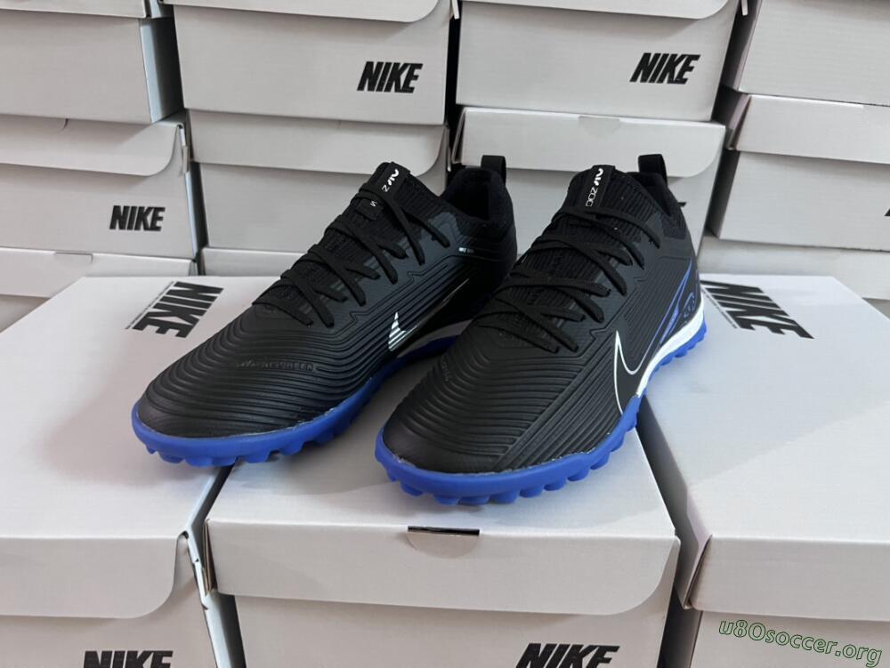 Nike Air Zoom Mercurial Vapor 15 Pro TF Football Shoes - Black/White/Blue