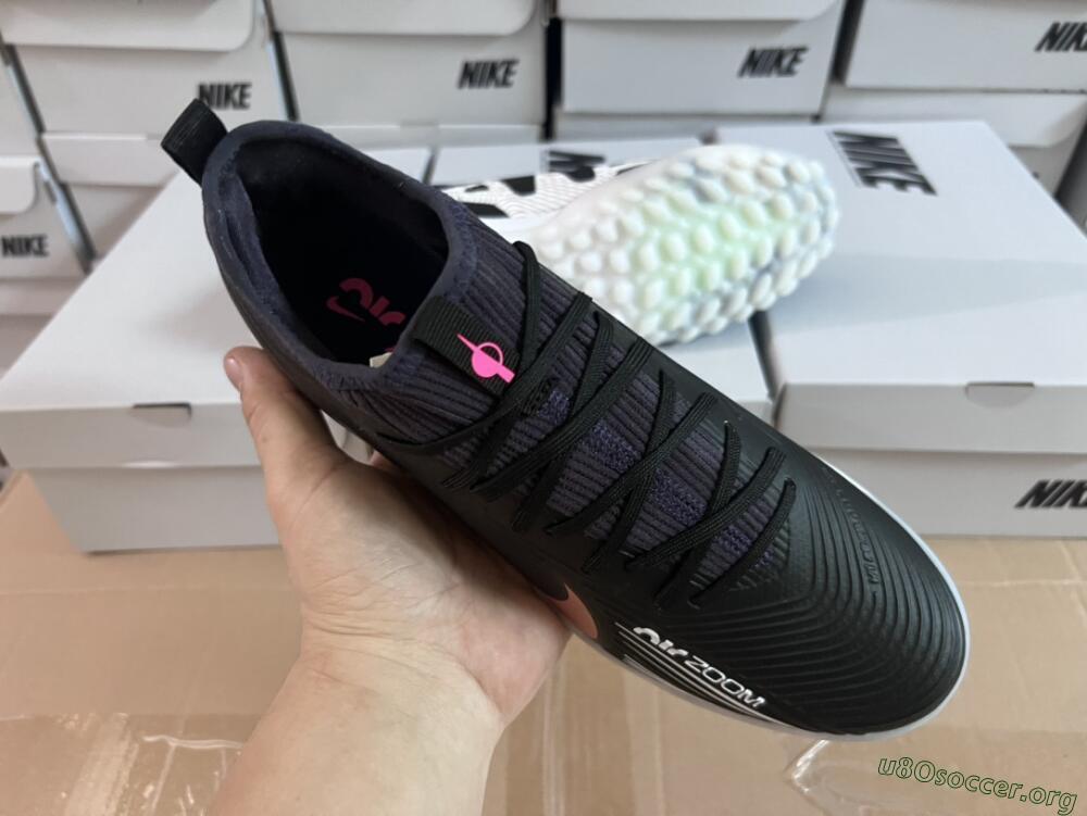Nike Air Zoom Mercurial Vapor 15 Pro TF Football Shoes - Black/Gold/White