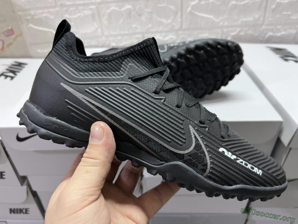 Nike Air Zoom Mercurial Vapor 15 Pro TF Football Shoes - Black/White/Yellow
