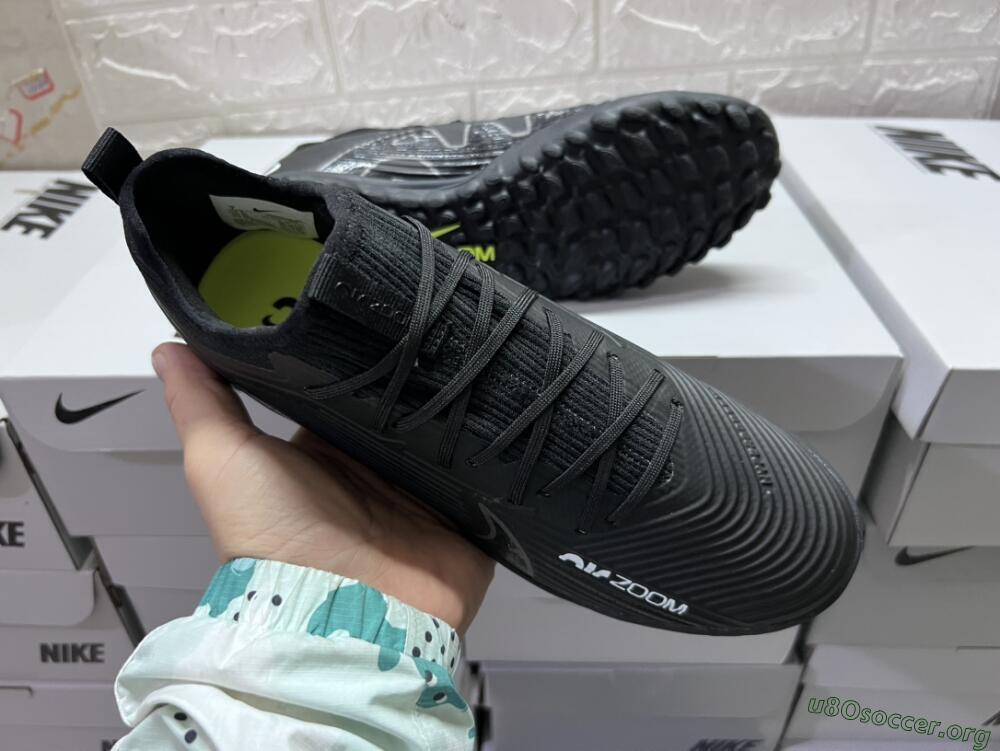 Nike Air Zoom Mercurial Vapor 15 Pro TF Football Shoes - Black/White/Yellow