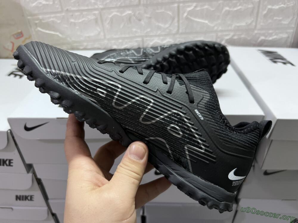 Nike Air Zoom Mercurial Vapor 15 Pro TF Football Shoes - Black/White/Yellow