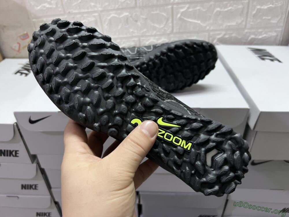 Nike Air Zoom Mercurial Vapor 15 Pro TF Football Shoes - Black/White/Yellow