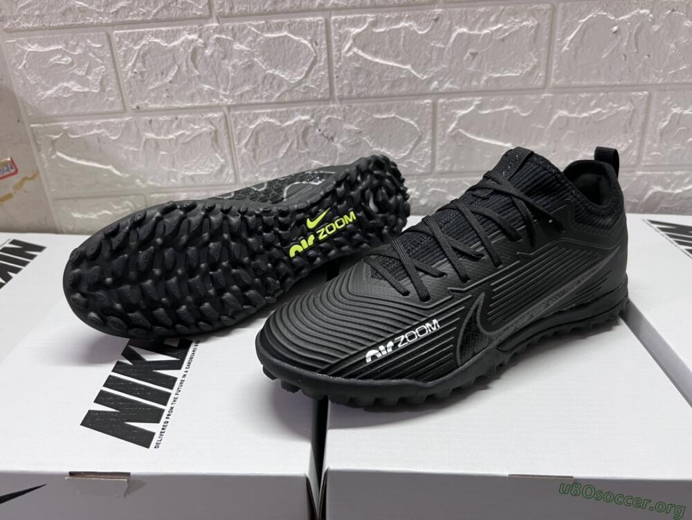 Nike Air Zoom Mercurial Vapor 15 Pro TF Football Shoes - Black/White/Yellow