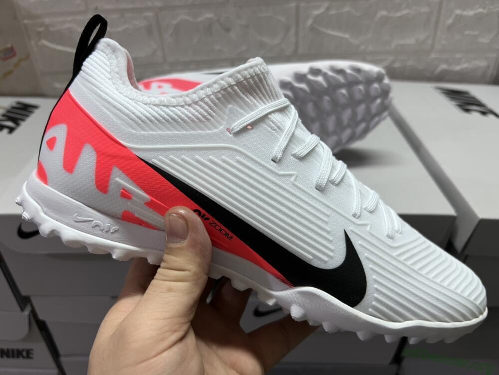 Nike Air Zoom Mercurial Vapor 15 Pro TF Football Shoes - White/Black/Red