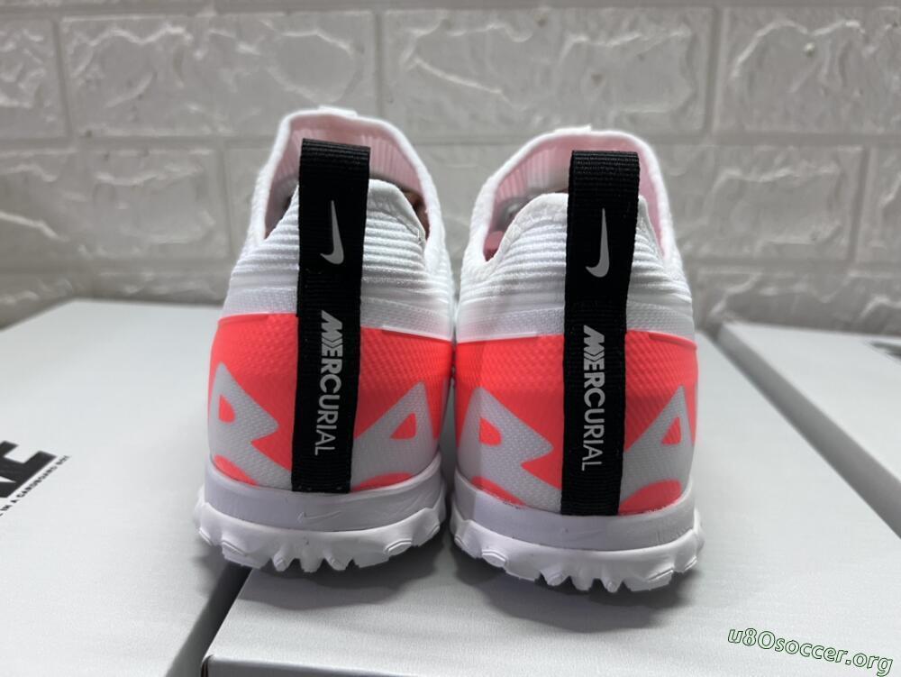 Nike Air Zoom Mercurial Vapor 15 Pro TF Football Shoes - White/Black/Red