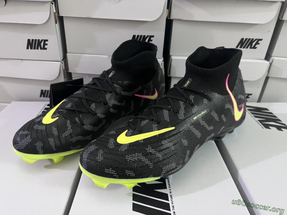 Nike Phantom Luna Elite FG Football Boots - Black/Yellow/Pink