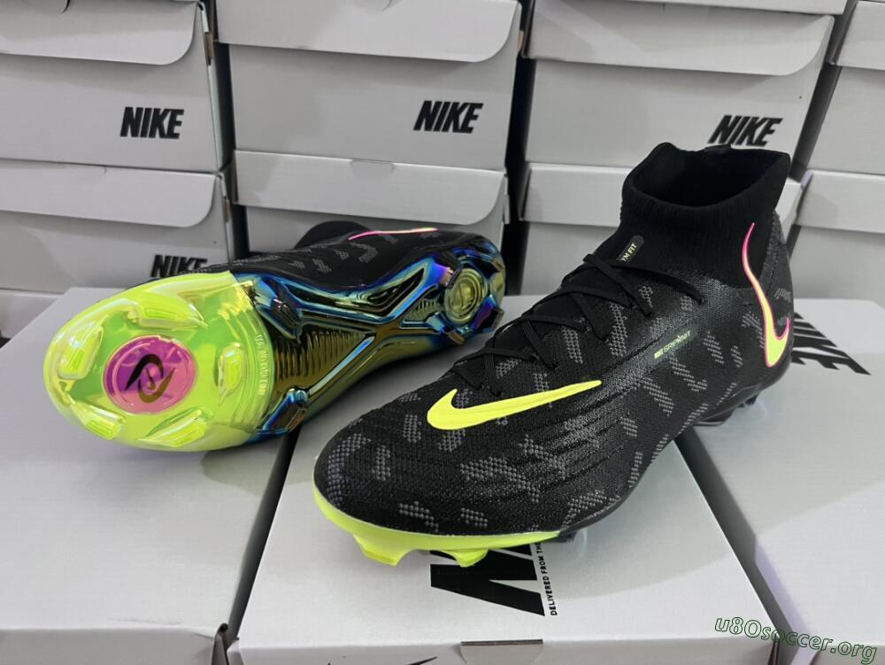 Nike Phantom Luna Elite FG Football Boots - Black/Yellow/Pink