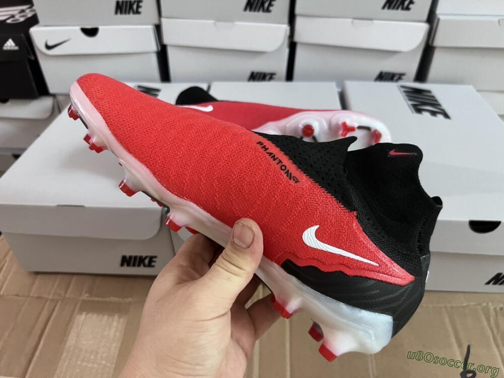 Nike Phantom GX Elite FG Football Boots - Red/Black/White