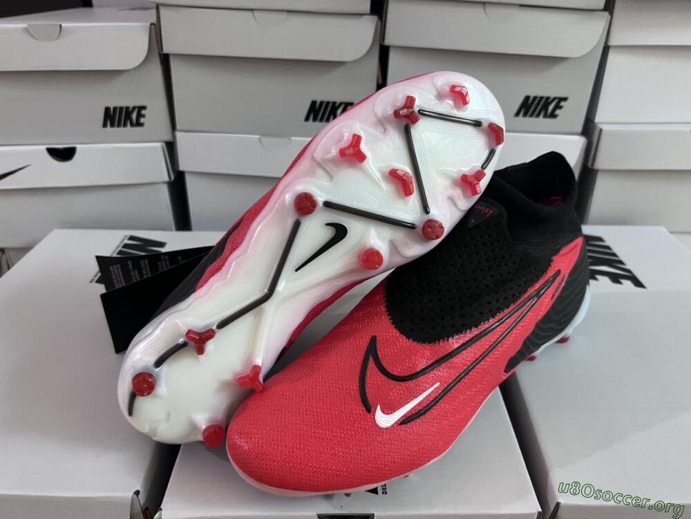 Nike Phantom GX Elite FG Football Boots - Red/Black/White