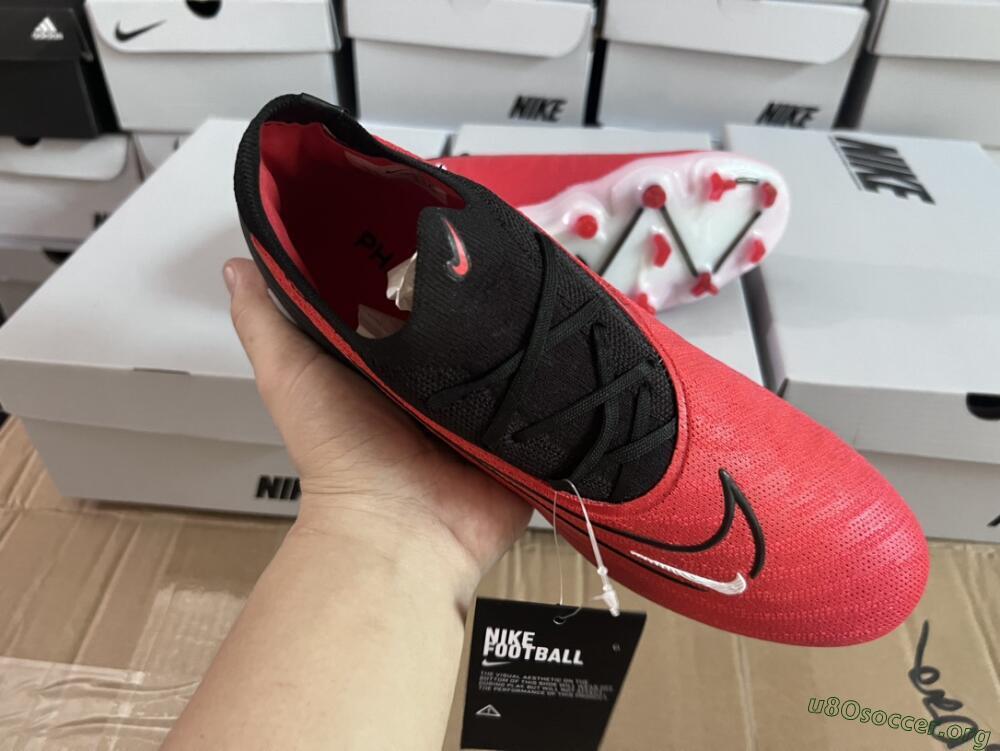 Nike Phantom GX Elite FG Football Boots - Red/Black/White