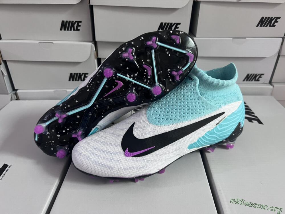 Nike Phantom GX Elite DF FG Football Boots - White/Purple/Jade