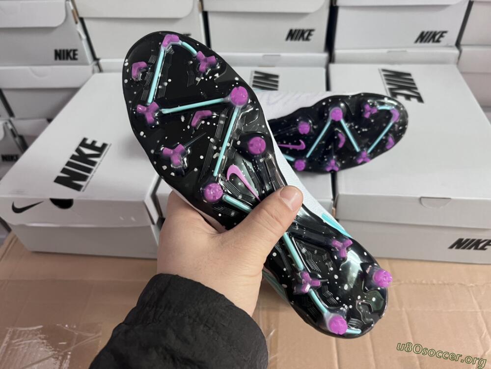 Nike Phantom GX Elite DF FG Football Boots - White/Purple/Jade