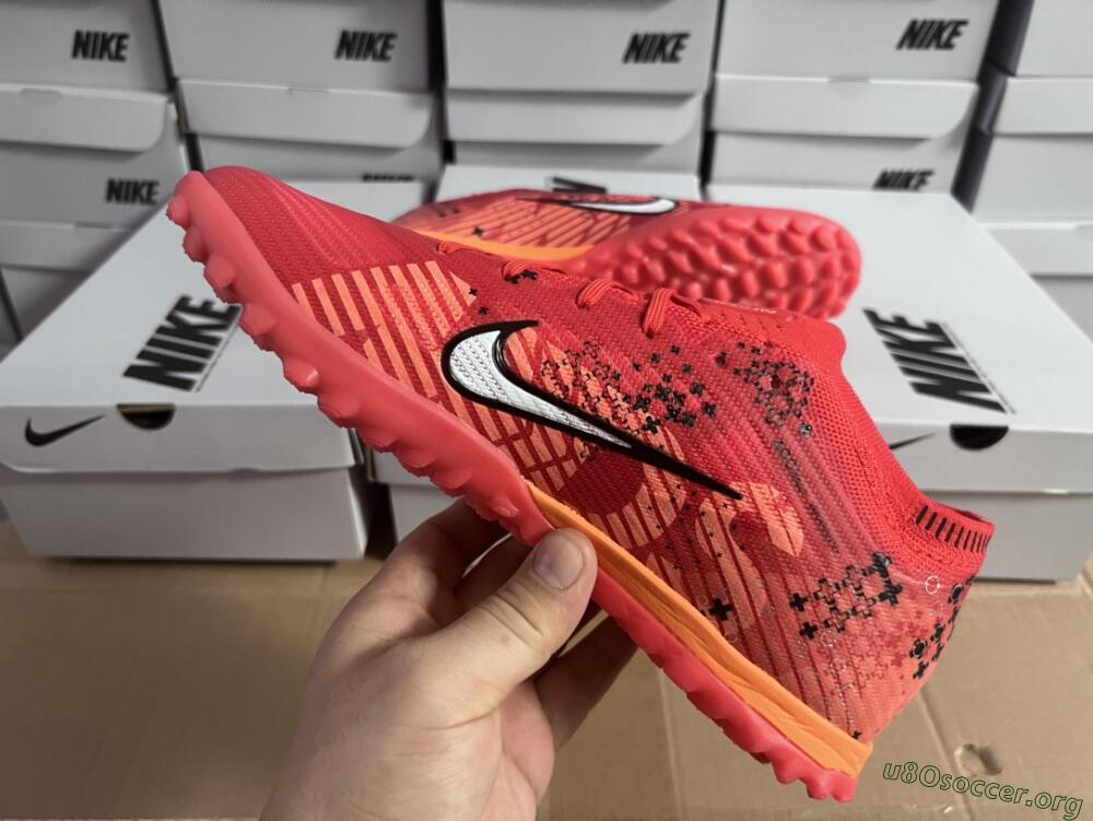 Nike Air Zoom Mercurial Vapor 15 Pro TF Football Shoes - Red/White/Black