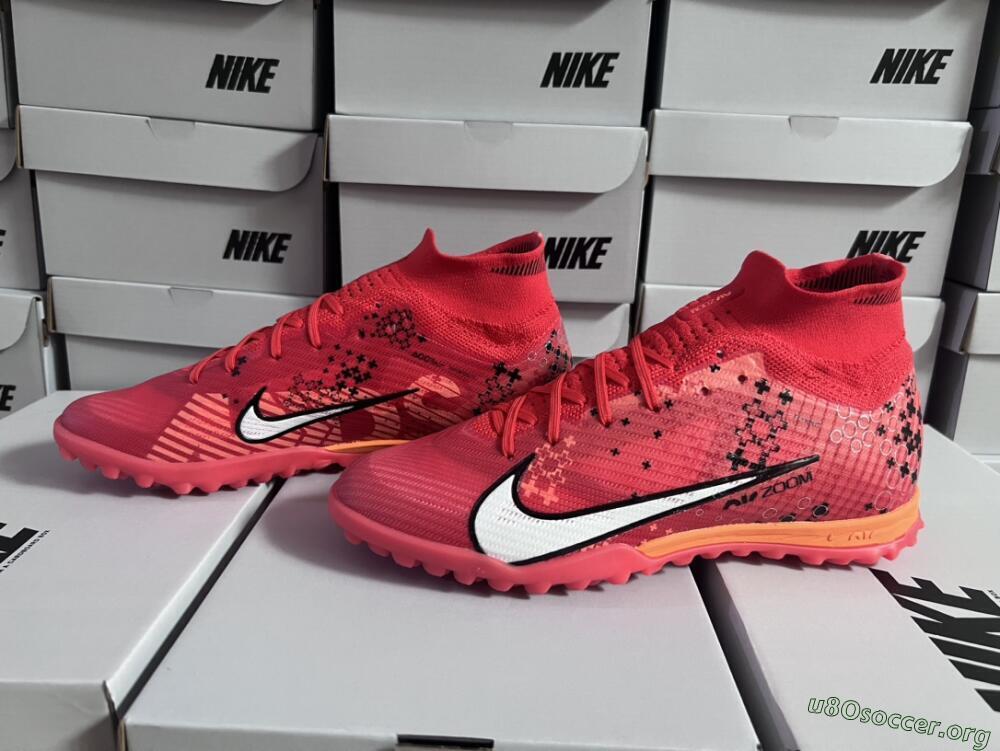 Nike Air Zoom Mercurial Superfly 9 Elite TF Football Shoes - Red/White/Black