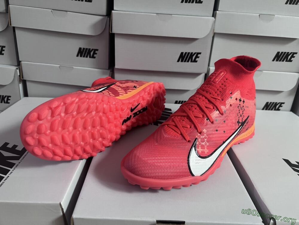 Nike Air Zoom Mercurial Superfly 9 Elite TF Football Shoes - Red/White/Black