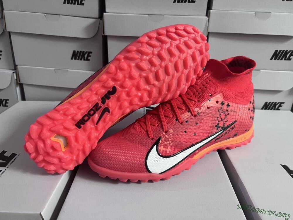 Nike Air Zoom Mercurial Superfly 9 Elite TF Football Shoes - Red/White/Black