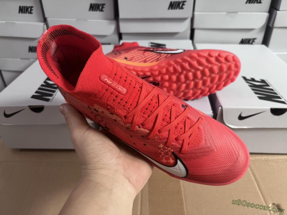 Nike Air Zoom Mercurial Superfly 9 Elite TF Football Shoes - Red/White/Black