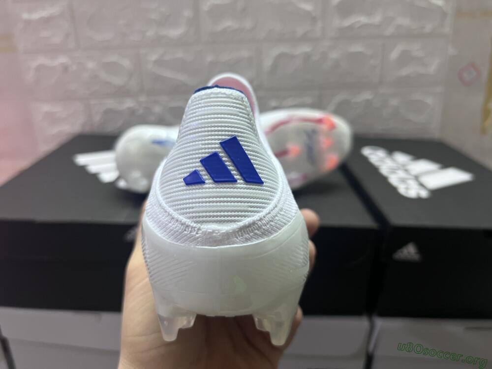Adidas F50 Adizero FG Football Boots - White/Red/Blue