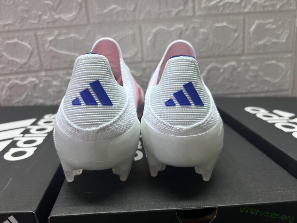 Adidas F50 Adizero FG Football Boots - White/Red/Blue