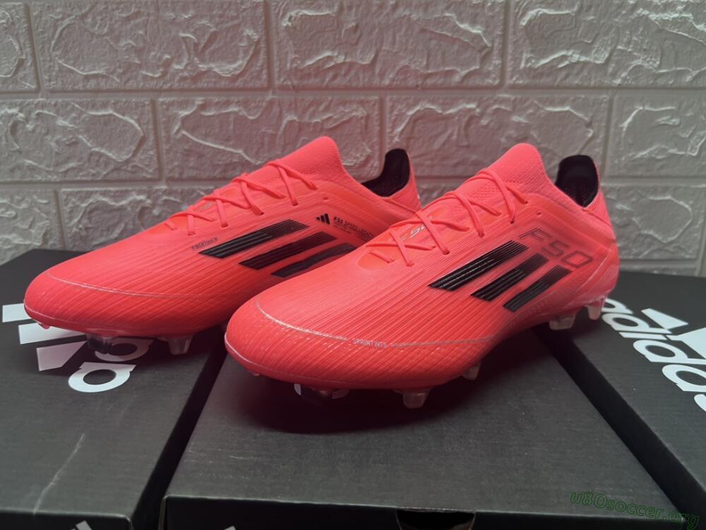 Adidas F50 Adizero FG Football Boots - Red/Black