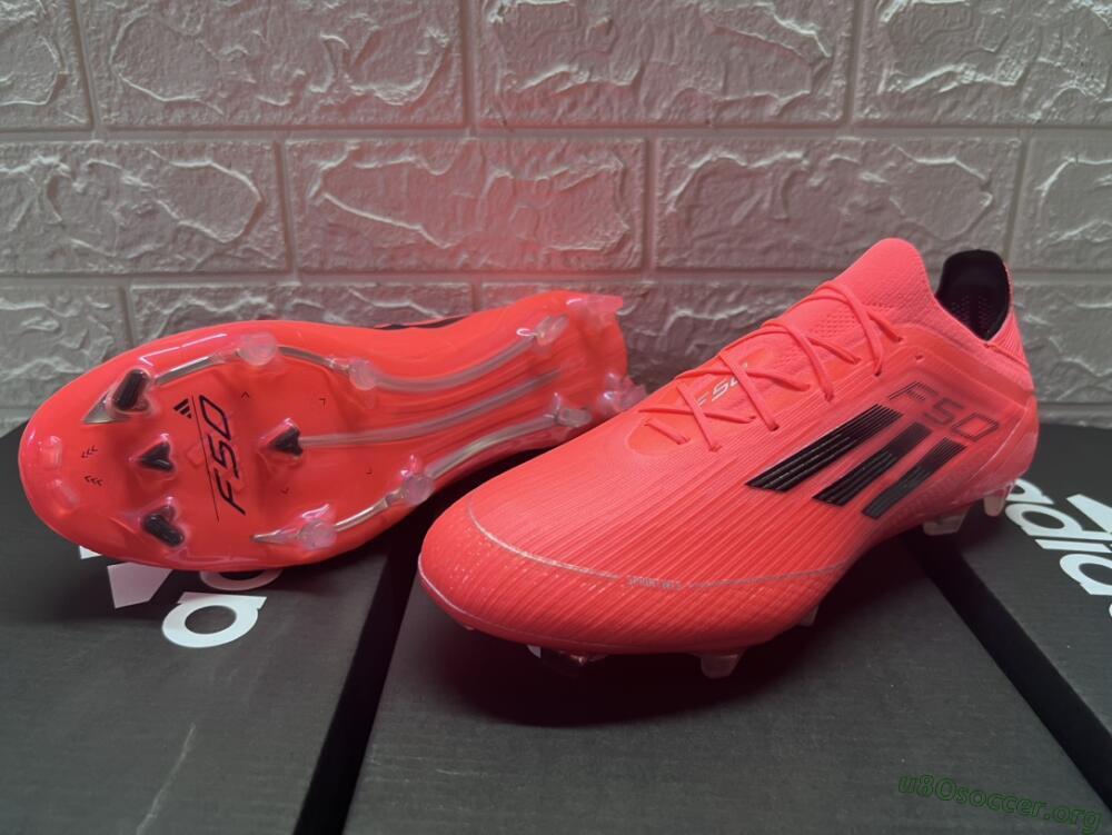 Adidas F50 Adizero FG Football Boots - Red/Black