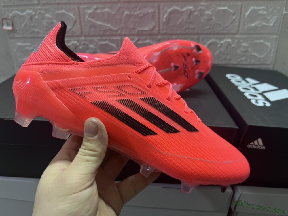 Adidas F50 Adizero FG Football Boots - Red/Black