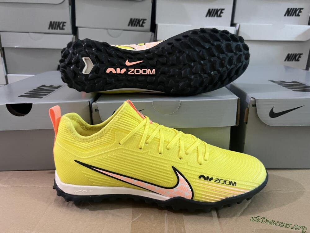 Nike Air Zoom Mercurial Vapor 15 Pro TF Football Shoes - Yellow/Pink/White/Black