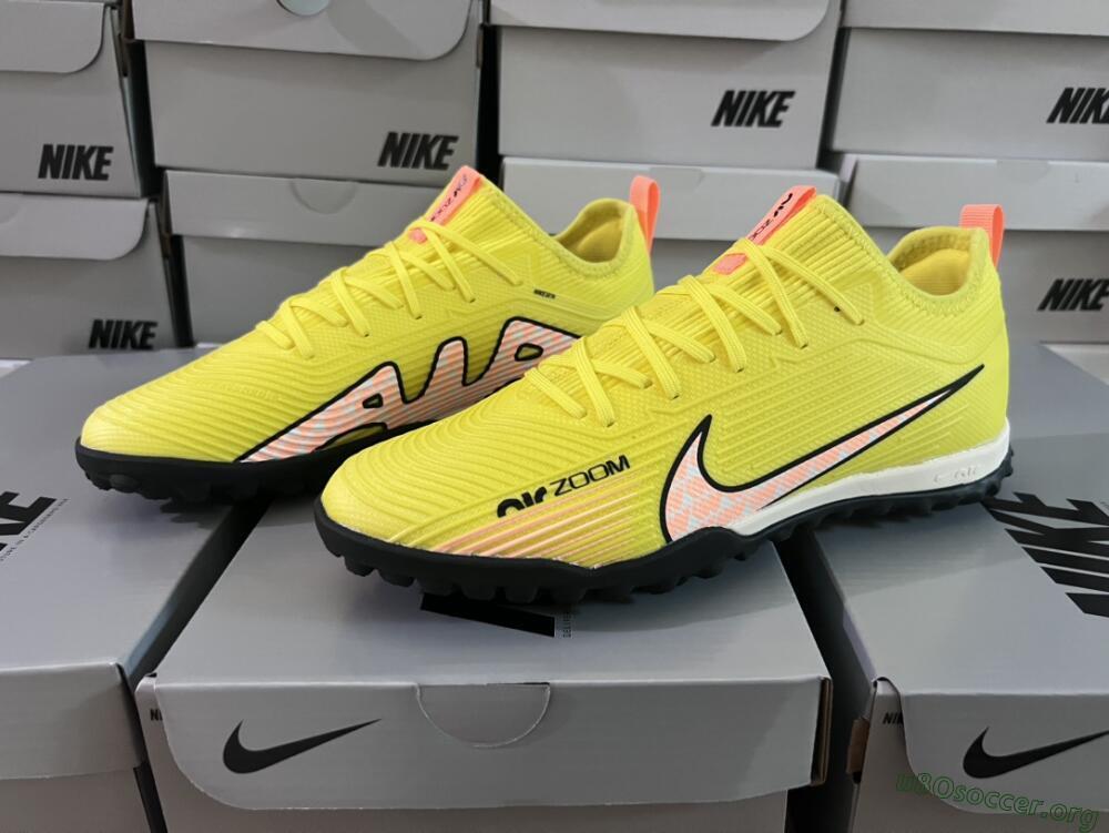 Nike Air Zoom Mercurial Vapor 15 Pro TF Football Shoes - Yellow/Pink/White/Black
