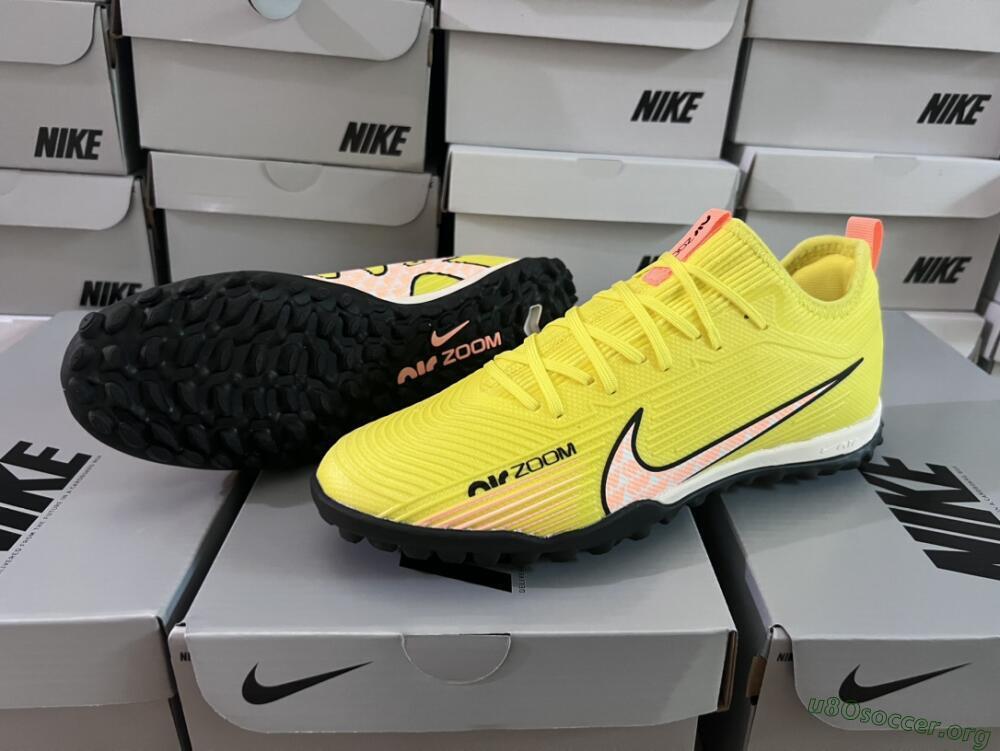 Nike Air Zoom Mercurial Vapor 15 Pro TF Football Shoes - Yellow/Pink/White/Black