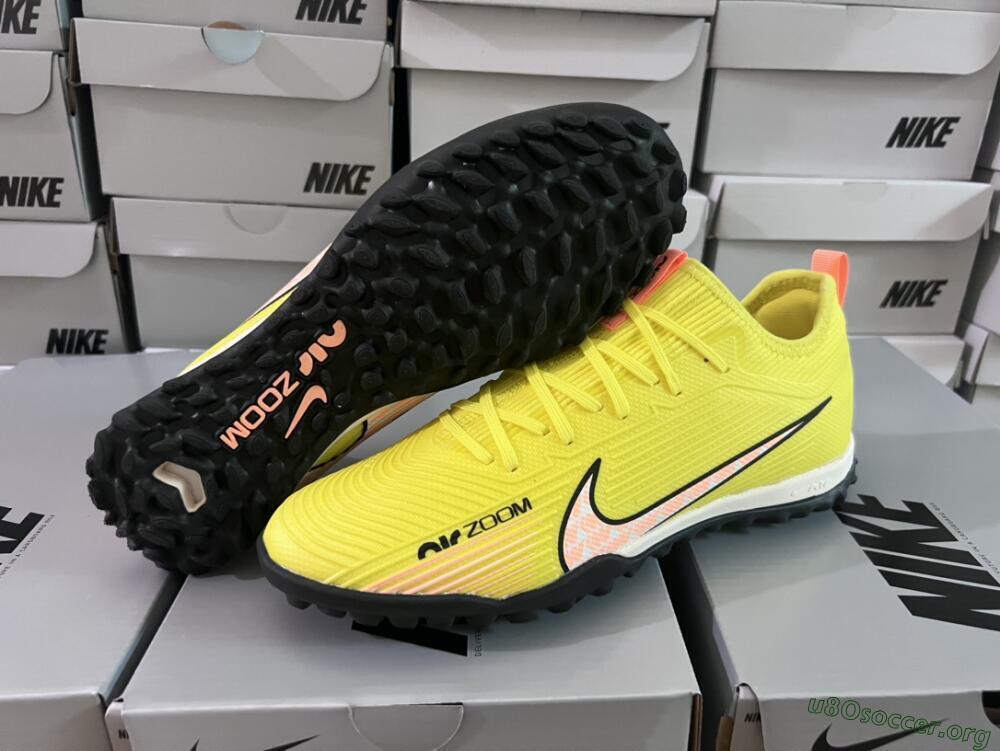 Nike Air Zoom Mercurial Vapor 15 Pro TF Football Shoes - Yellow/Pink/White/Black