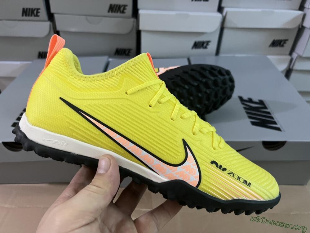 Nike Air Zoom Mercurial Vapor 15 Pro TF Football Shoes - Yellow/Pink/White/Black