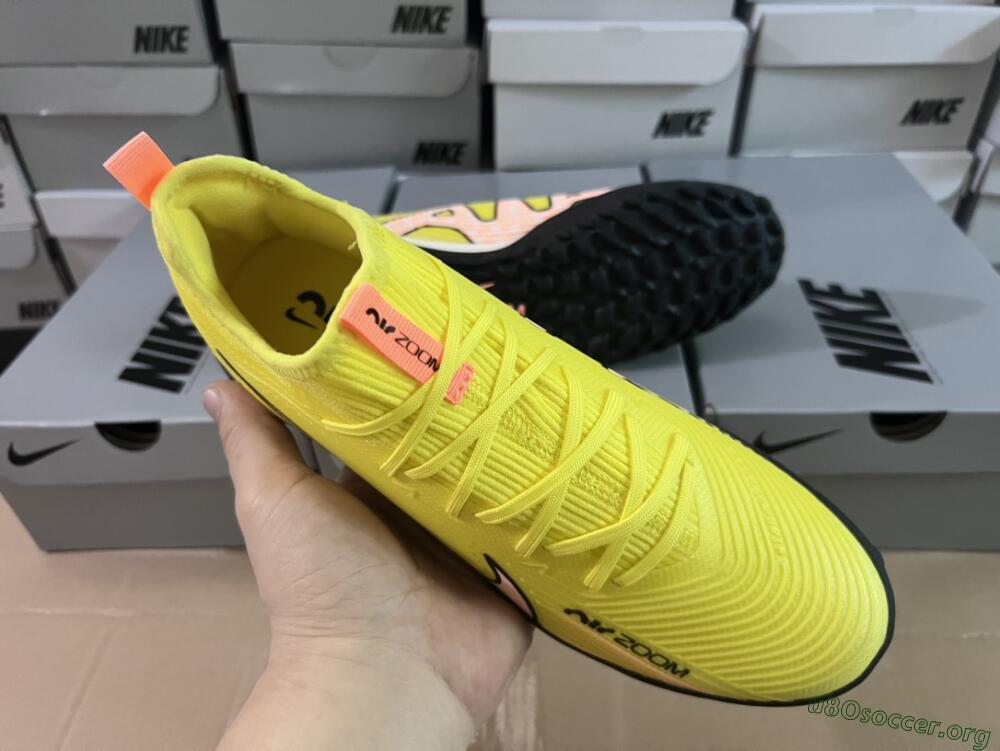 Nike Air Zoom Mercurial Vapor 15 Pro TF Football Shoes - Yellow/Pink/White/Black