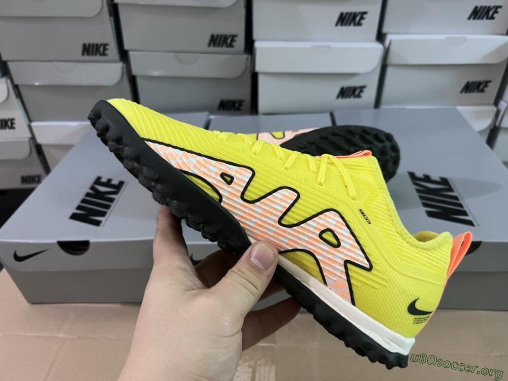 Nike Air Zoom Mercurial Vapor 15 Pro TF Football Shoes - Yellow/Pink/White/Black