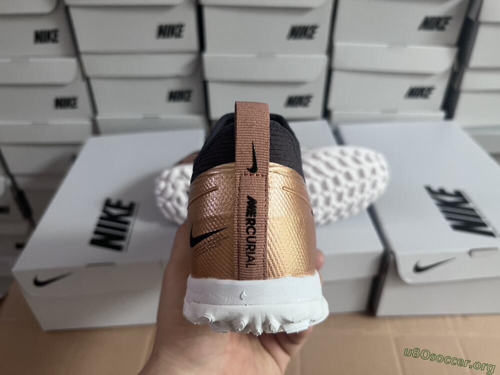 Nike Air Zoom Mercurial Vapor 15 Pro TF Football Shoes - Rose Gold/Black/White