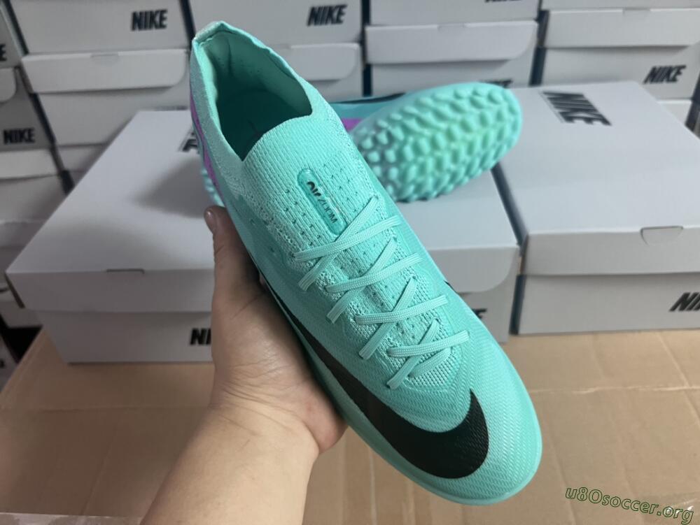 Nike Air Zoom Mercurial Vapor 15 Elite TF Football Shoes - Blue/Black/Purple