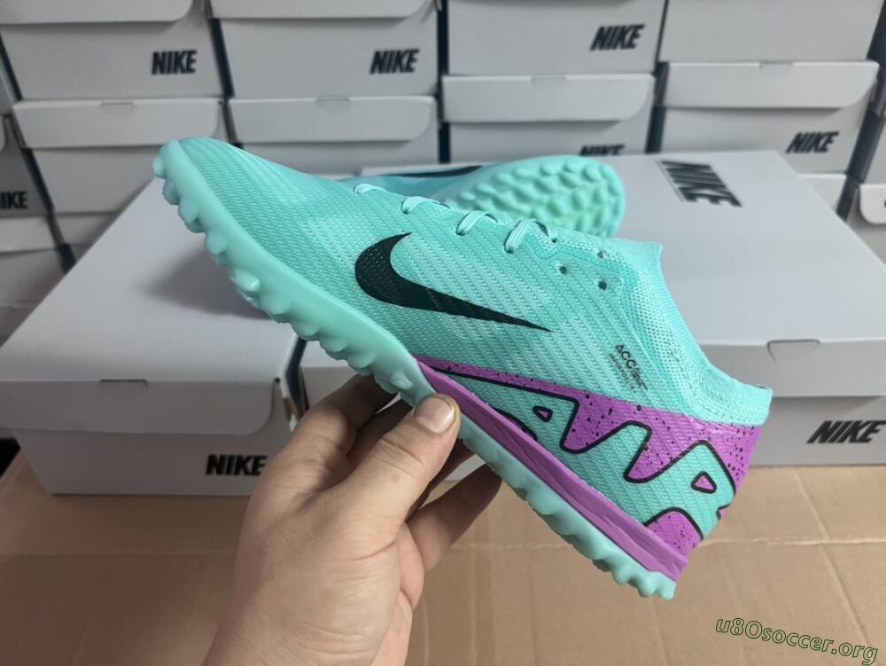 Nike Air Zoom Mercurial Vapor 15 Elite TF Football Shoes - Blue/Black/Purple