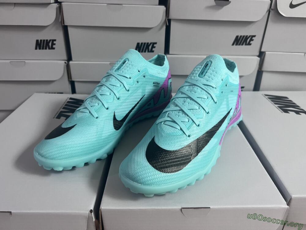 Nike Air Zoom Mercurial Vapor 15 Elite TF Football Shoes - Blue/Black/Purple