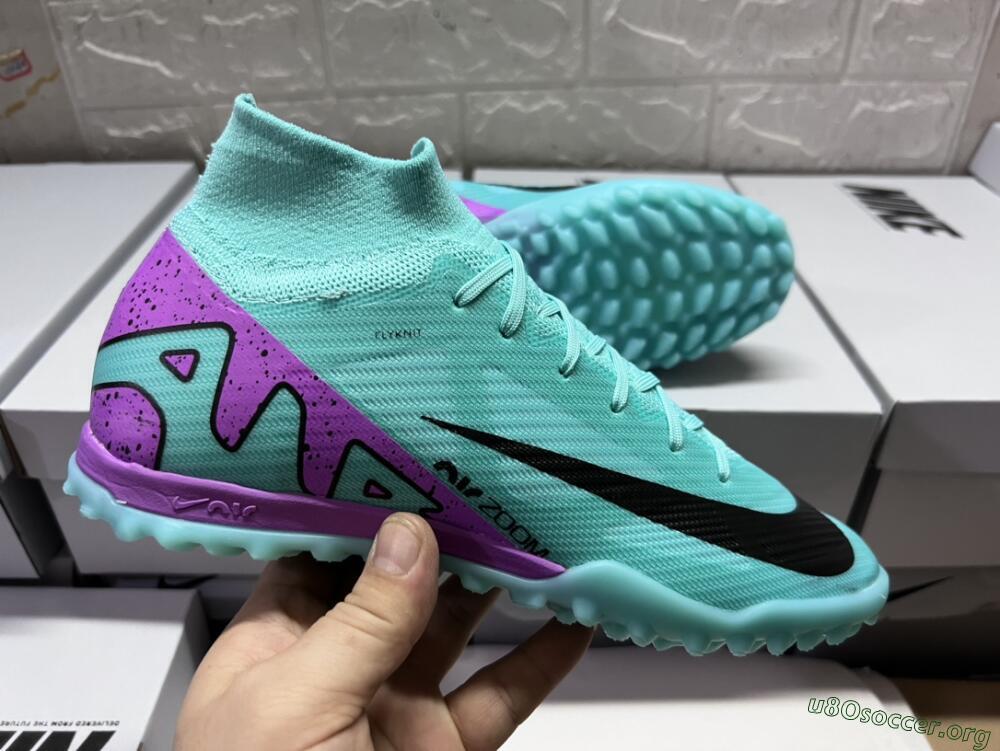 Nike Air Zoom Mercurial Superfly 9 Elite TF Football Shoes - Blue/Black/Purple