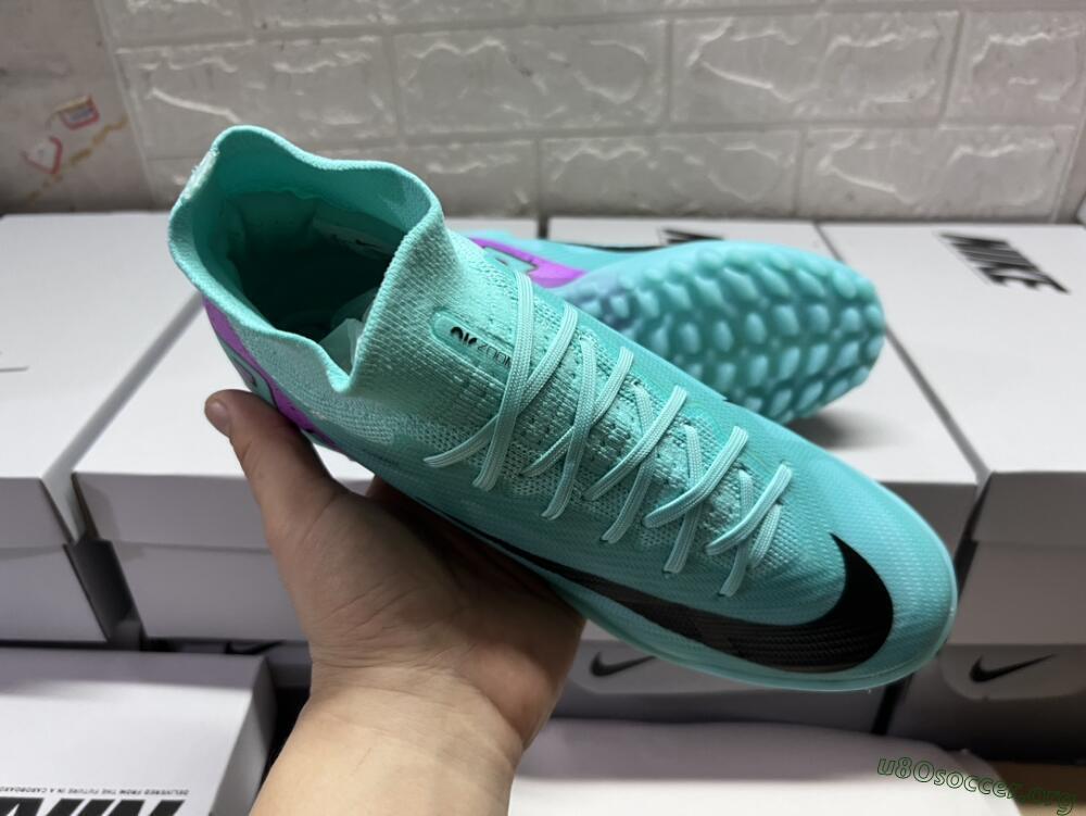 Nike Air Zoom Mercurial Superfly 9 Elite TF Football Shoes - Blue/Black/Purple